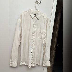 Dockers Cream colored men’s long sleeve shirt